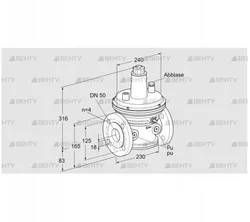 VAR 50F05-1 (86054040) Стабилизатор давления Kromschroder