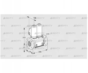 VCS6T65A05NNWSLB/PPPP/PPPP (88204033) Сдвоенный газовый клапан Kromschroder