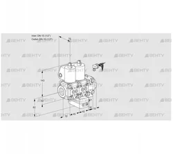 VCH1E15R/15R05NHEVWL/PPPP/PPPP (88105223) Клапан с регулятором расхода Kromschroder