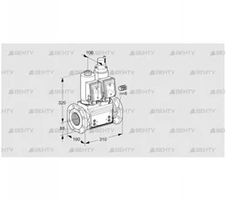 VCS780F05NLQSR3B/PPPP/PPPP (88204456) Сдвоенный газовый клапан Kromschroder