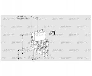 VCD1E25R/15R05ND-25WL/PPPP/PPPP (88105496) Регулятор давления Kromschroder