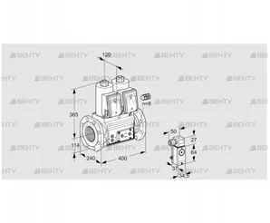 VCS9125F05NNAR3E/PPPP/2-P3 (88204705) Сдвоенный газовый клапан Kromschroder