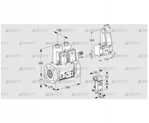 VCS665F05NNKR3E/P3PP/PPZ- (88207634) Сдвоенный газовый клапан Kromschroder