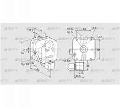 DG 10U-6 (84447301) Датчик-реле давления газа Kromschroder