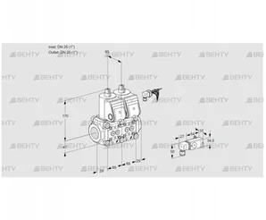 VCS2E25R/25R05NNWR/2--3/PPPP (88107753) Сдвоенный газовый клапан Kromschroder