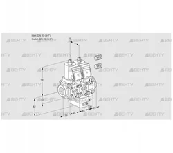 VCH1E20R/20R05NHEVKGR3/PPPP/PPPP (88107295) Клапан с регулятором расхода Kromschroder