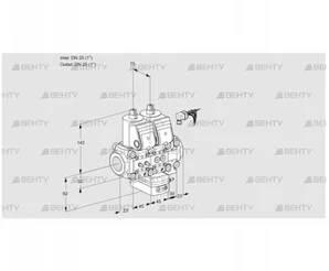 VCD1E25R/25R05ND-100VWR/MMPP/PPPP (88107286) Регулятор давления Kromschroder