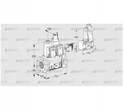 VCS780F05NLWRE/PPPP/PPZ- (88206558) Сдвоенный газовый клапан Kromschroder