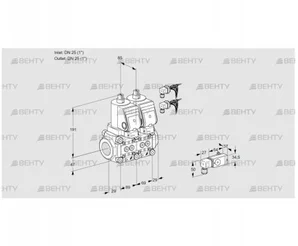 VCS2E25R/25R05NNWSR8/2-PP/PPPP (88104890) Сдвоенный газовый клапан Kromschroder