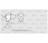 ZIO 165KB-100/85-(25)D (84199123) Газовая горелка Kromschroder