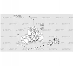 VCS3E50F/50F05NNKR3/2--3/PPPP (88103587) Сдвоенный газовый клапан Kromschroder