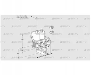 VCD1E15R/15R05FND-100VWL3/PPPP/PPPP (88100357) Регулятор давления Kromschroder