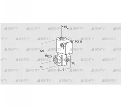 VG 20R02NQ31DM (85206223) Запорный газовый клапан Kromschroder