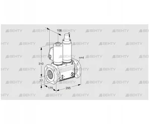 VCS6T65A05NLWSLB/PPMM/PPMM (88204868) Сдвоенный газовый клапан Kromschroder