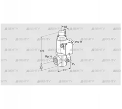 VG 20R03LT31DMVZ (85214090) Запорный газовый клапан Kromschroder