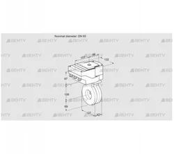 IBG65Z05/20-07W2E (88303468) Дроссельная заслонка Kromschroder