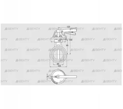 DKR 65Z03H450D (72701270) Дроссельная заслонка Kromschroder