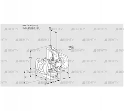 VAH2E40F/40F05HEVWR/PP/PP (88103419) Клапан с регулятором расхода Kromschroder