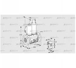 VCS6T65A05NLQSLE/PPVP/3-4P (88204252) Сдвоенный газовый клапан Kromschroder