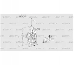 VAD115R/NW-100B (88034572) Газовый клапан с регулятором давления Kromschroder