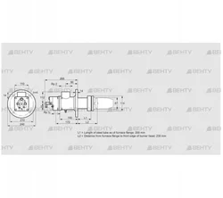 BIC 80RB-200/235-(6)E (84032031) Газовая горелка Kromschroder