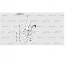 VAD115R/NW-100B (88017090) Газовый клапан с регулятором давления Kromschroder