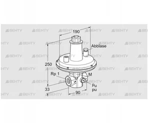 VAR 25R05-2Z (86054015) Стабилизатор давления Kromschroder