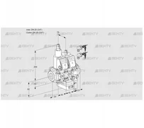 VCH1E20R/20R05LHEVWR6/PPPP/PPPP (88107503) Клапан с регулятором расхода Kromschroder