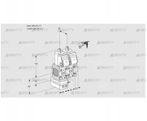 VCD1E25R/25R05FD-25NWR/PPPP/PPPP (88105023) Регулятор давления Kromschroder