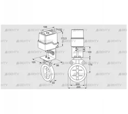 IDR200Z03D350AS/50-60W30TR10 (88303730) Дроссельная заслонка Kromschroder