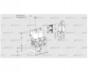 VCD1E25R/25R05FD-25NWL6/PPZS/PPMM (88104111) Регулятор давления Kromschroder