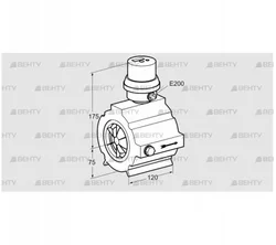 DE 160TW80-120B (03200410) Расходомер Kromschroder