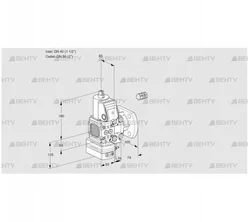 VAH3E40R/50F05FHEVWR/PP/PP (88106286) Клапан с регулятором расхода Kromschroder