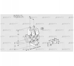 VCG2E40R/40R05NGEWR/PPPP/PP2- (88105567) Клапан с регулятором соотношения Kromschroder