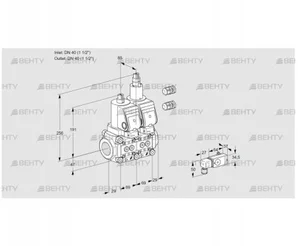 VCS2E40R/40R05NLWGR3/3-PP/PPPP (88105613) Сдвоенный газовый клапан Kromschroder