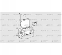 VCS780F05NNWGLB/PPPP/PPPP (88204426) Сдвоенный газовый клапан Kromschroder