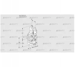 VAV3T50N/NQSRAK (88031789) Газовый клапан с регулятором соотношения Kromschroder