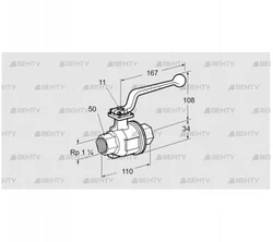 AKT 32R160S (03152354) Запорный кран Kromschroder