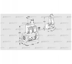 VCS665F05NLWR3E/PPPP/PPZ- (88207655) Сдвоенный газовый клапан Kromschroder