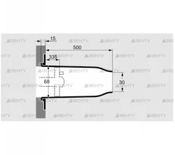 TSC 80/65B030-500/335-Si-1350 (74919789) Комплект керамического насадка Kromschroder