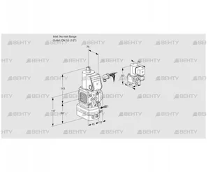 VAG1-/15R/NWBE (88003727) Газовый клапан с регулятором соотношения Kromschroder