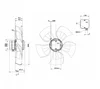 Осевой вентилятор ebmpapst A4D450AU0101