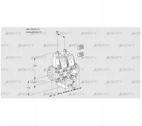 VCH2E25R/25R05NHEVWR3/PPPP/PPPP (88101879) Клапан с регулятором расхода Kromschroder