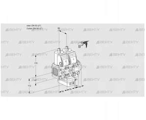 VCG2E50R/50R05FNGEVWR/PPPP/PPPP (88104362) Клапан с регулятором соотношения Kromschroder