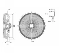 Осевой вентилятор ebmpapst S8D630AO0901