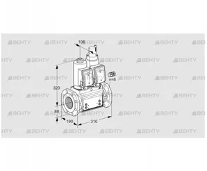 VCS780F05NLWGR3B/PPPP/PPPP (88206656) Сдвоенный газовый клапан Kromschroder