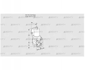 VAN1T-/15N/NKGL (88026663) Сбросной газовый клапан Kromschroder