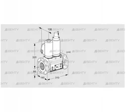 VCS7T80A05NLQSLE/PPPP/PPVP (88207878) Сдвоенный газовый клапан Kromschroder