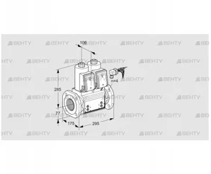 VCS665F05NNWRB/PPPP/PPPP (88203102) Сдвоенный газовый клапан Kromschroder