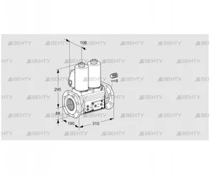 VCS780F05NNWL3E/PPPP/PMEP (88207341) Сдвоенный газовый клапан Kromschroder